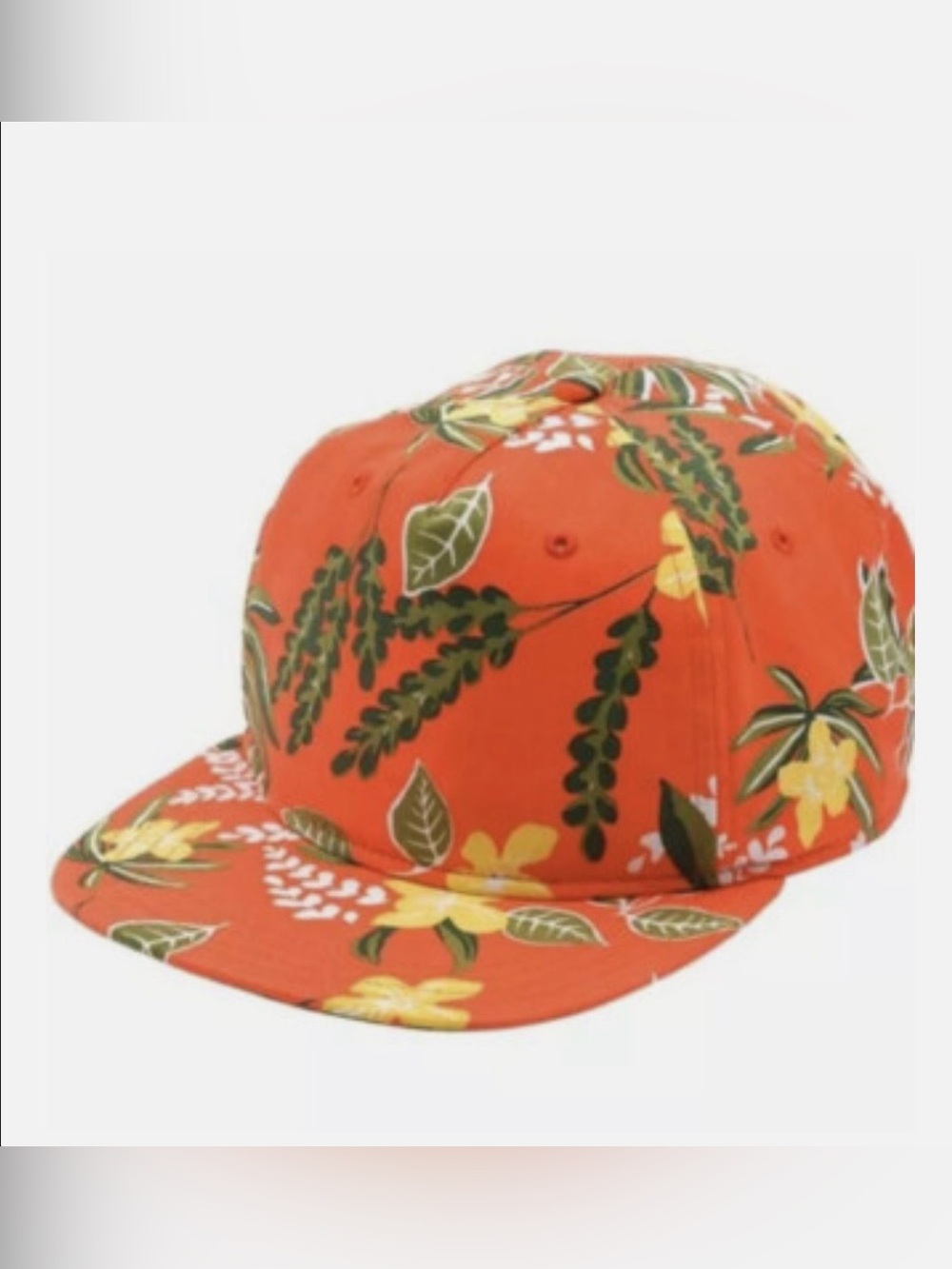 Vans Off The Wall Broloha Orange Tropical Camper Soft Crown Hat Cap